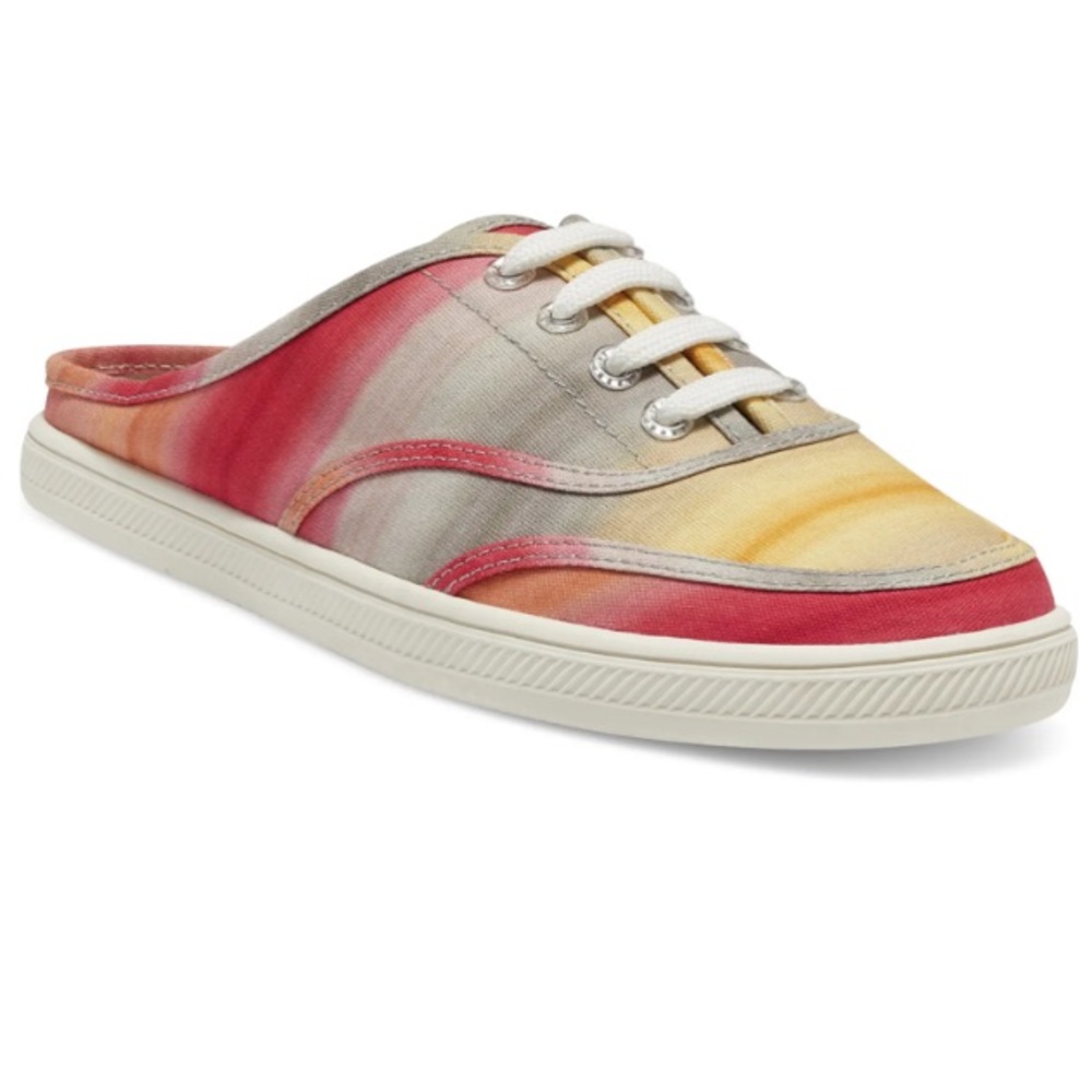 Vince Camuto Celiste Canvas Slip On Mules EUC